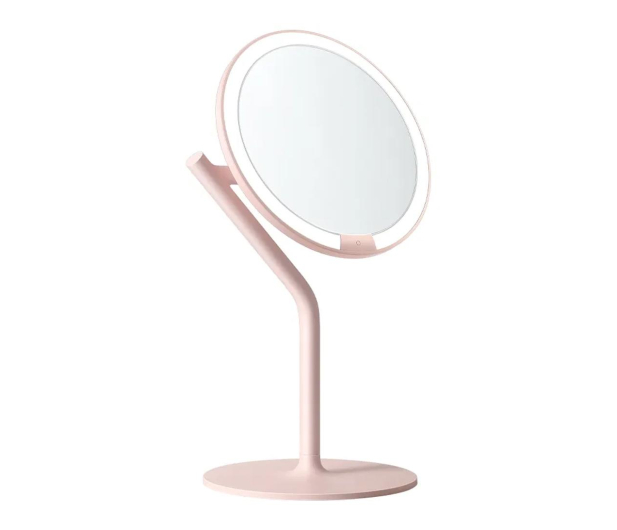 Amiro Różowe Lustro do makijażu z podświetleniem LED - 1349228 - zdjęcie 3